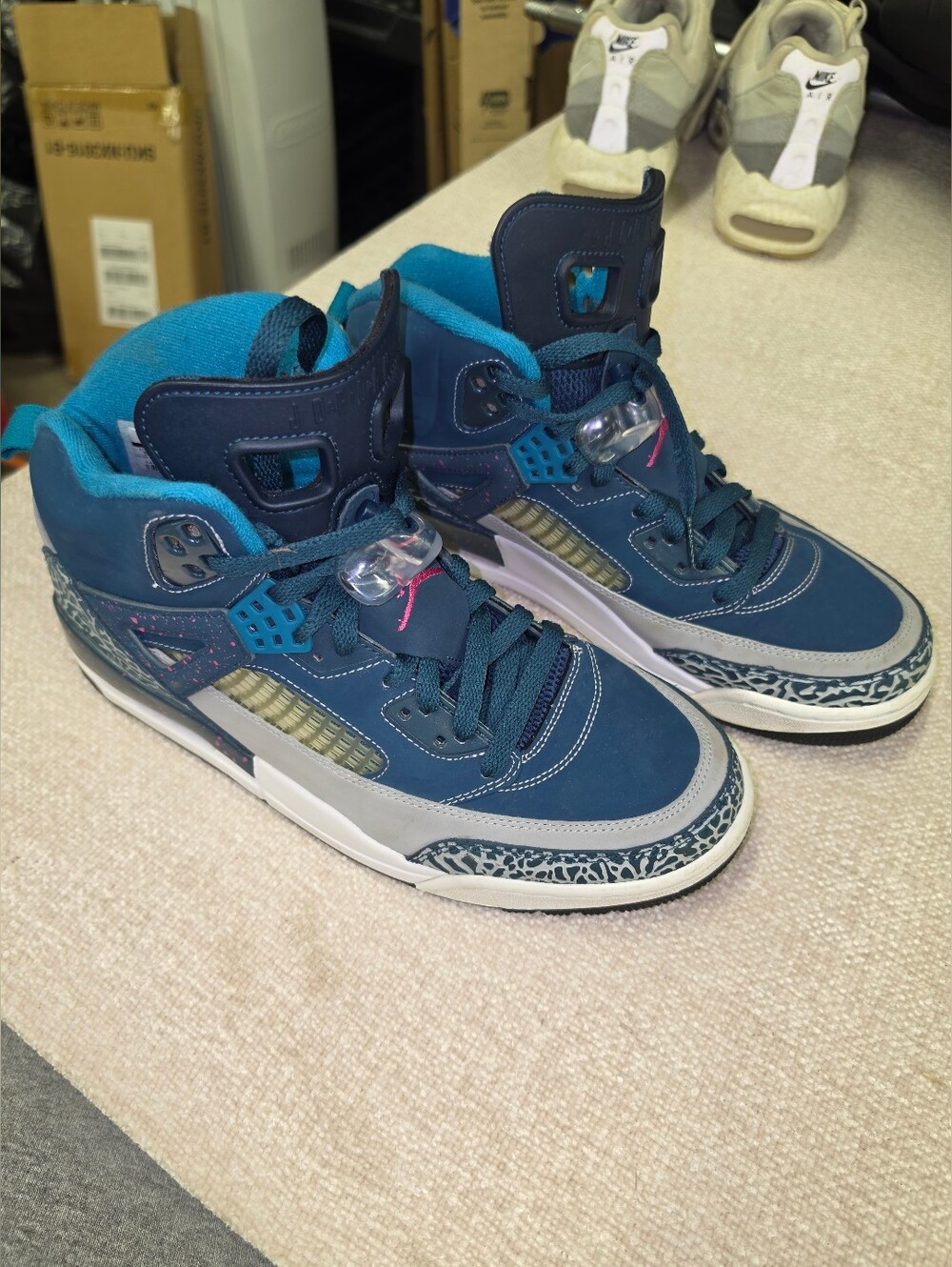 Air Jordan Spizike Space Blue 2014 Men’s Size 10 315371-407 Excellent